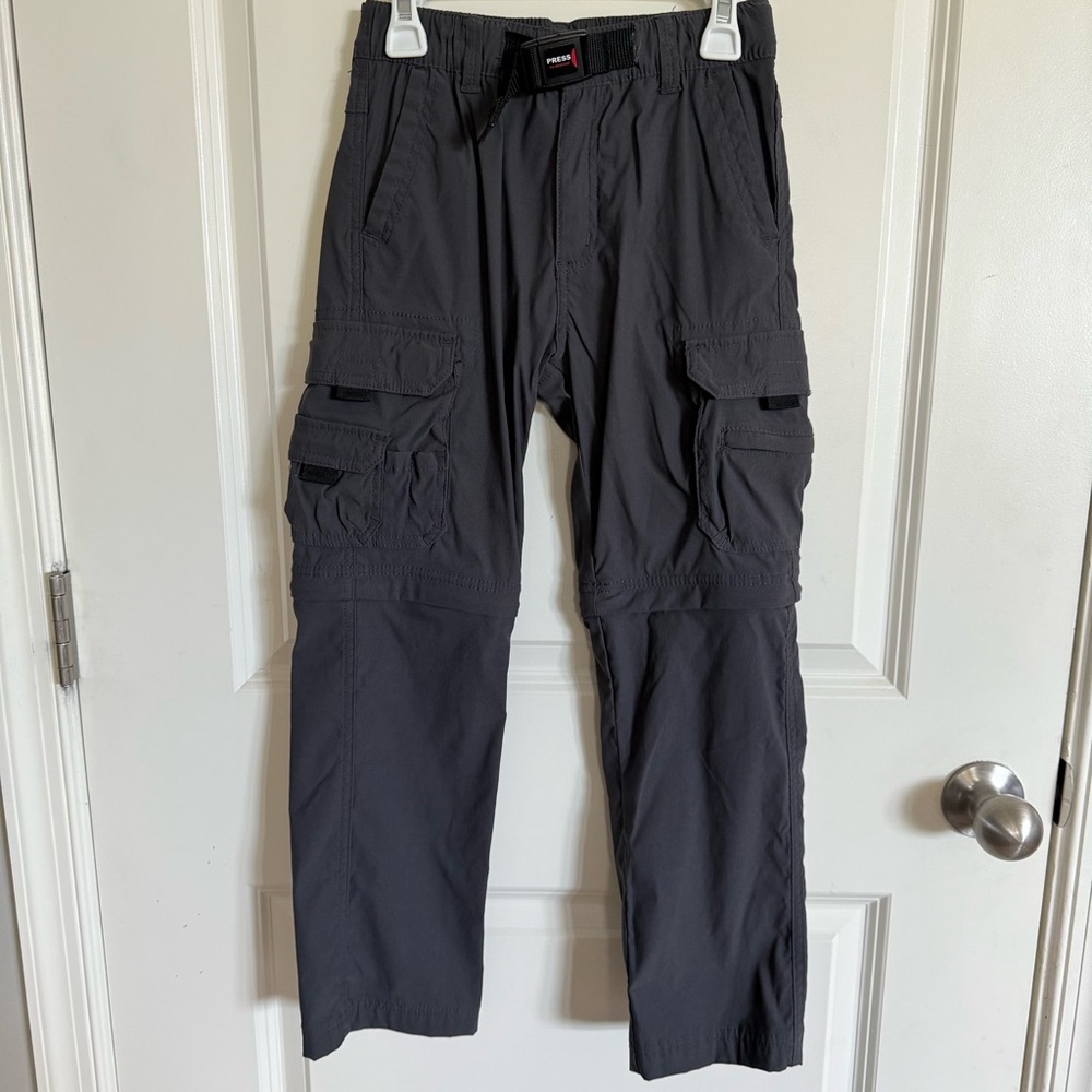 UNIONBAY Kids Dark Gray Cargo Pants convertible to shorts